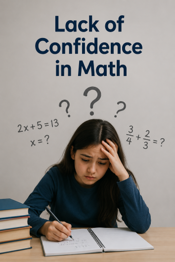 lack of confidence in math