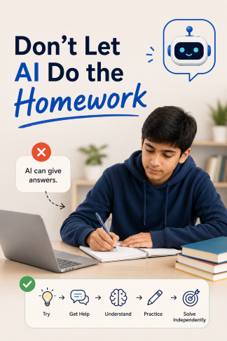 do not depend on AI too - tips by all study buddy